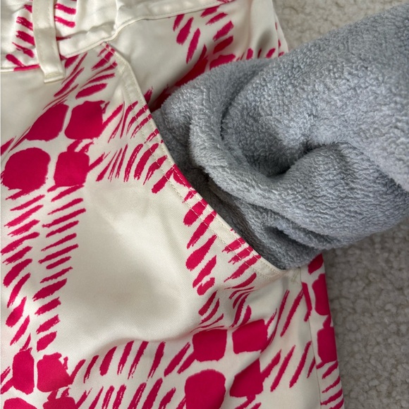 Marni x Uniqlo Drape Relaxed Wide Straight Pants pink plaid, sz XL (33-35”) - Picture 7 of 9